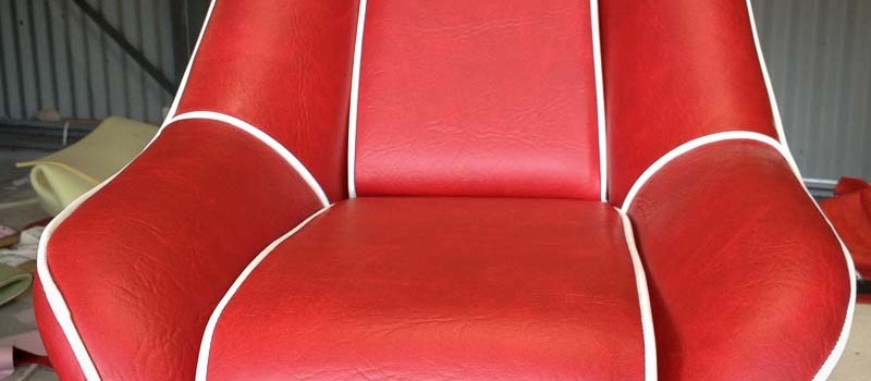 Boat seat upholstery finished 2