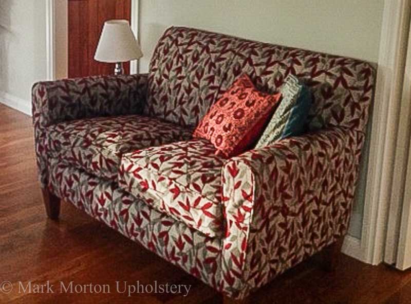 Love seat upholstery finished